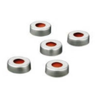 Capsule en aluminium 11 mm avec septum de silicone/FEP